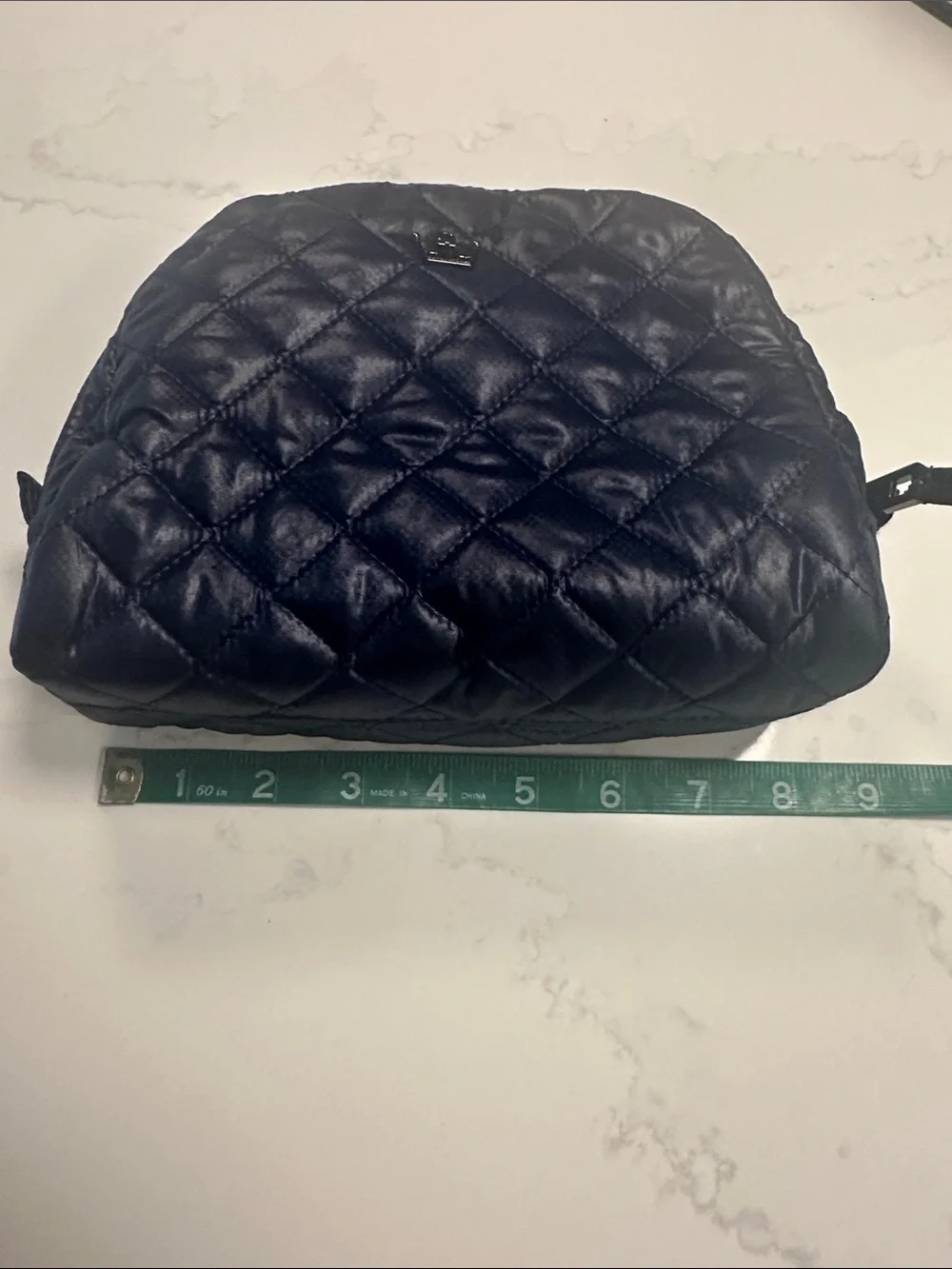 Oliver Thomas Quilted Small Makeup Pouch - Black